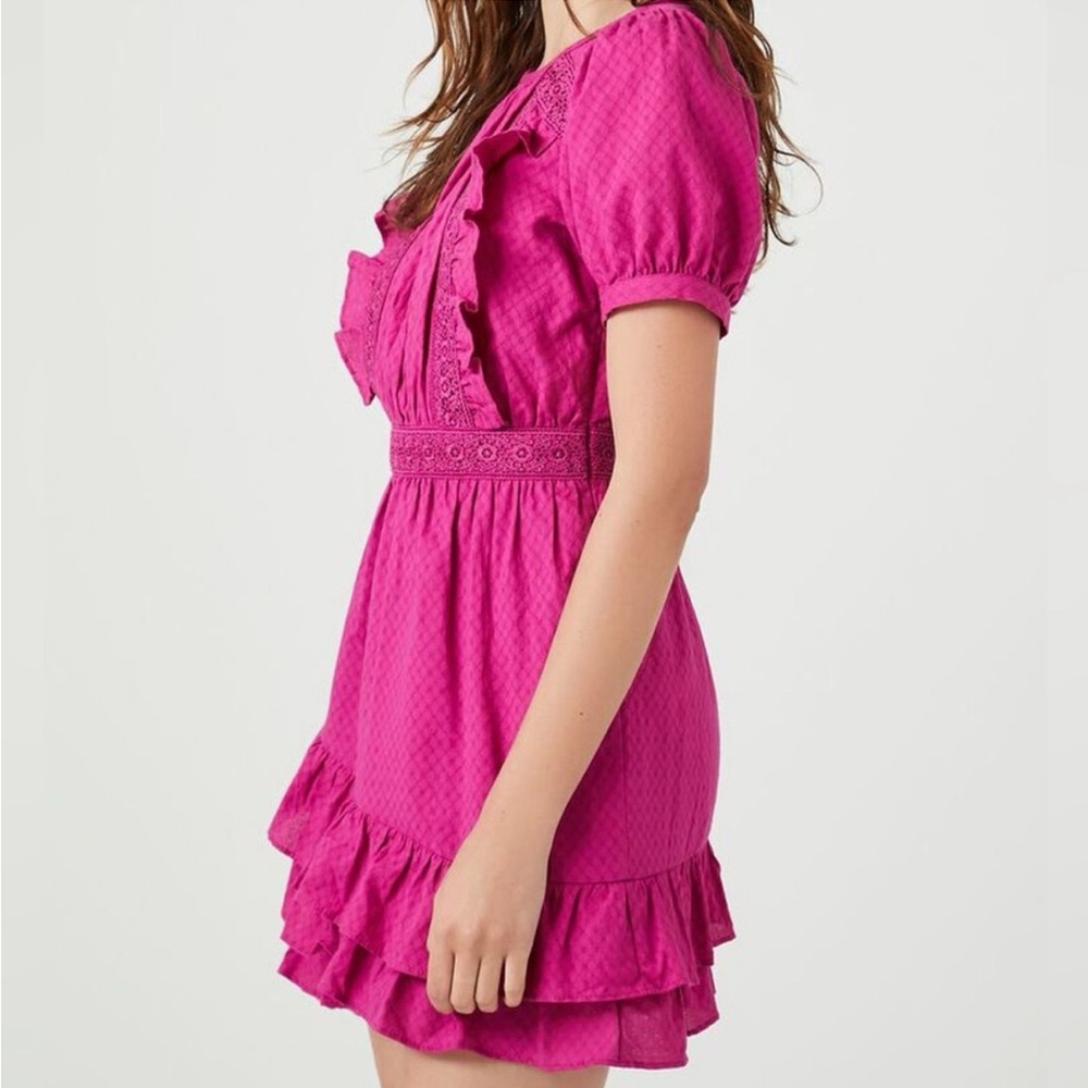 Ruffled cotton dress